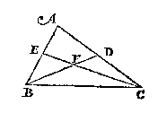 andere driehoek, 2 zwaartelijnen