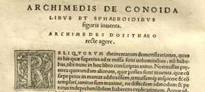 Archimedes, eerste druk 1544