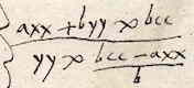 formule in handschrift