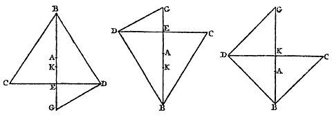 driehoek, 3 gevallen