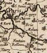 kaart: Parijs, Meaux, Fontainebleau