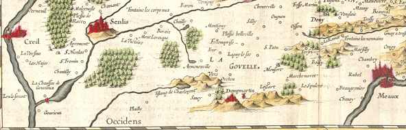 kaart Creil - Meaux
