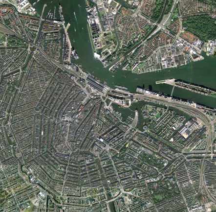 Amsterdam, satellietfoto