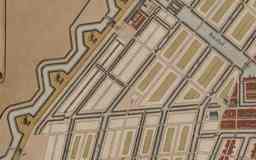 kaart van Amsterdam, detail