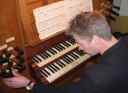 J.P. Karman aan het orgel