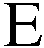 E, letter