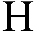 H, letter