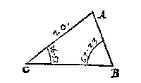 driehoek met bekende zijde, aanliggende en overstaande hoek
