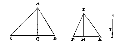 driehoeken, lijnstuk