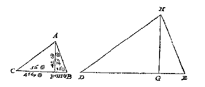 kleine en grote driehoek