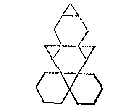 4 zeshoeken en 4 driehoekjes