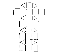 18 vierkanten en 8 driehoeken