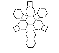 8 zeshoeken en 6 vierkantjes