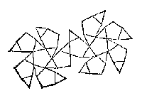 12 vijfhoeken en 20 driehoekjes