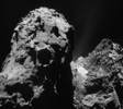 komeet, gezien met Rosetta